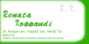 renata koppandi business card